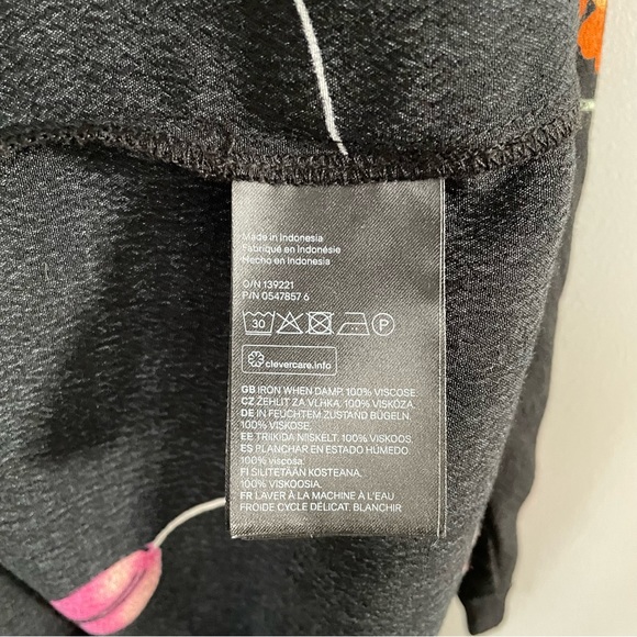 H&M Floral Peplum Long Sleeve Dress Size 8 - Picture 7 of 7